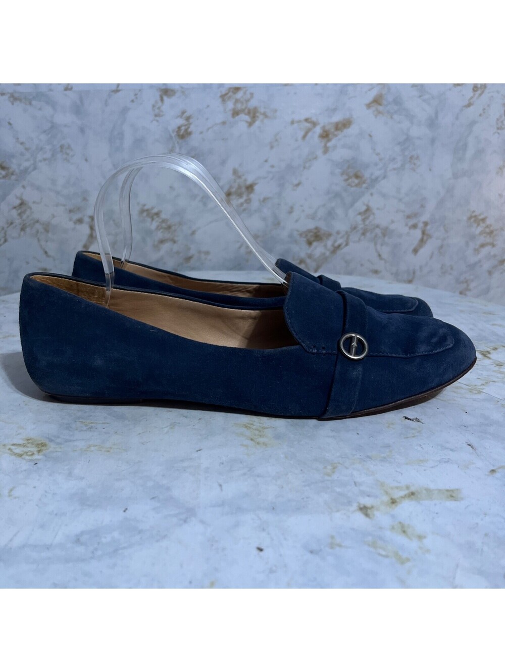 Antonio Melani Women’s Size 9.5M Shoes Blue Suede Comfort Fashion Career Loafers